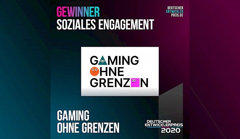 Gewinnerbild vom Deutschen Entwicklerpreis für Gaming ohne Grenzen